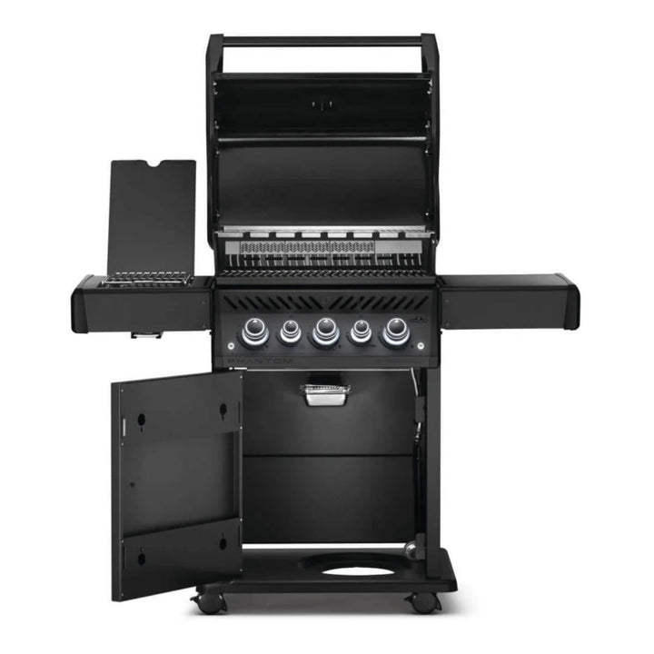ROGUE SE 425 PROPANE GAS GRILL WITH INFRARED REAR AND SIDE BURNERS BLACK  PHANTOM