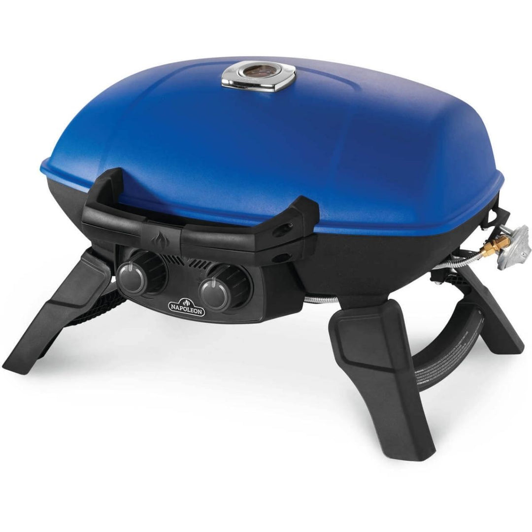 TRAVELQ 285 PORTABLE PROPANE GAS GRILL BLUE
