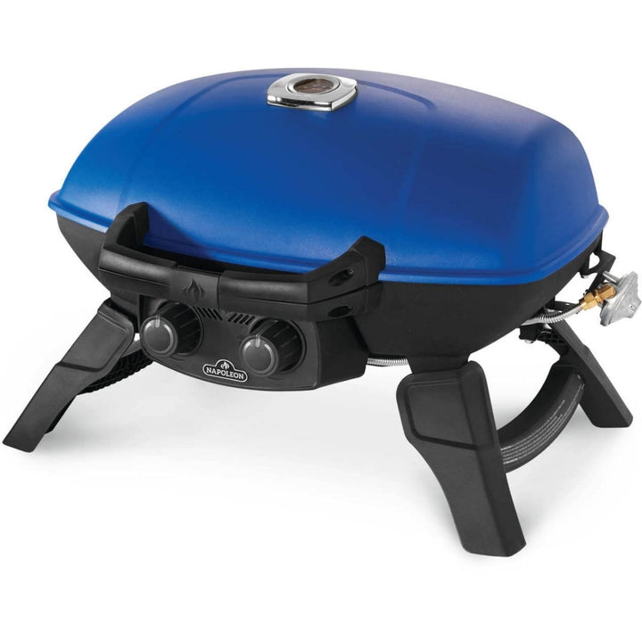TRAVELQ 285 PORTABLE PROPANE GAS GRILL BLUE