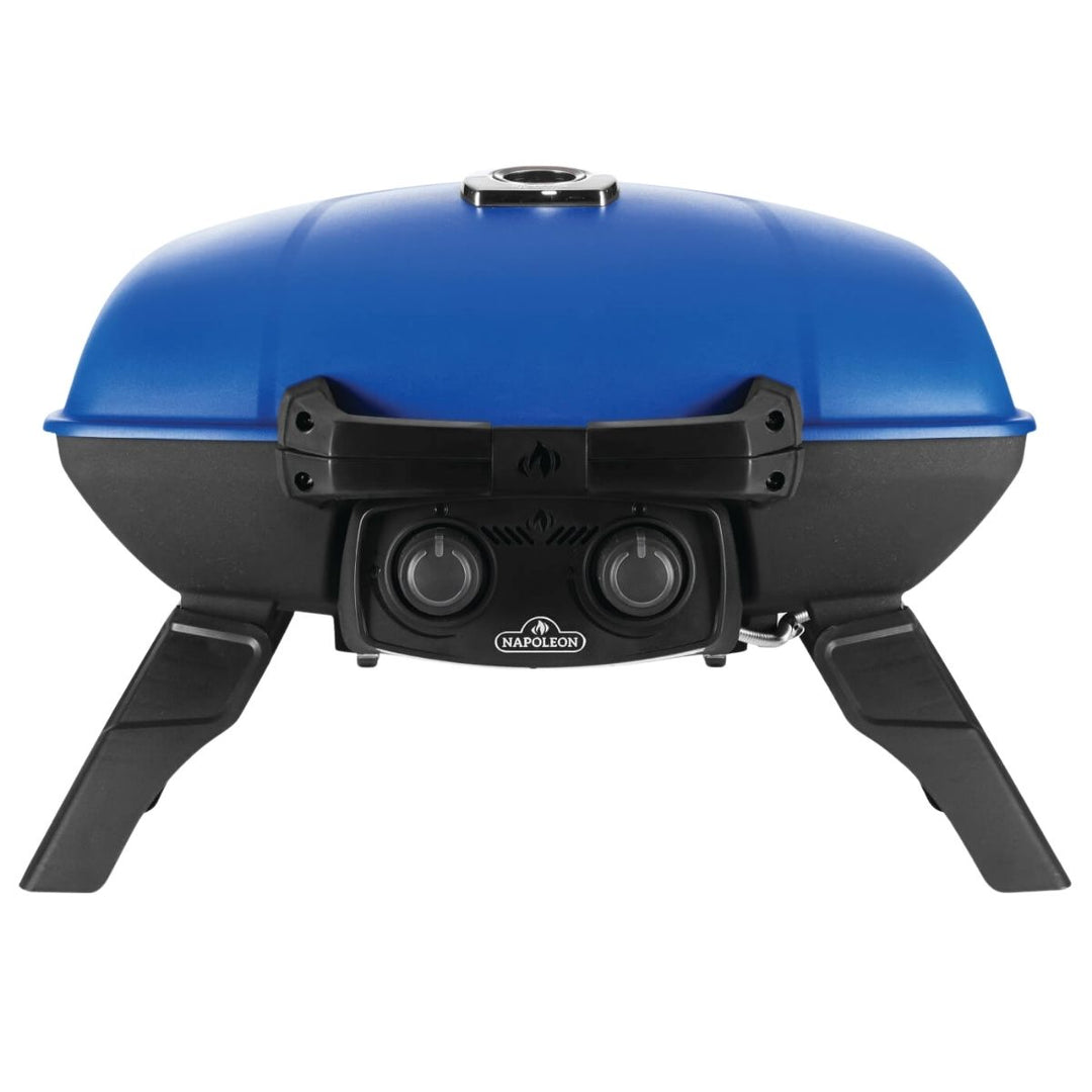 TRAVELQ 285 PORTABLE PROPANE GAS GRILL BLUE