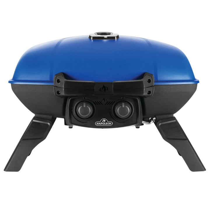 TRAVELQ 285 PORTABLE PROPANE GAS GRILL BLUE