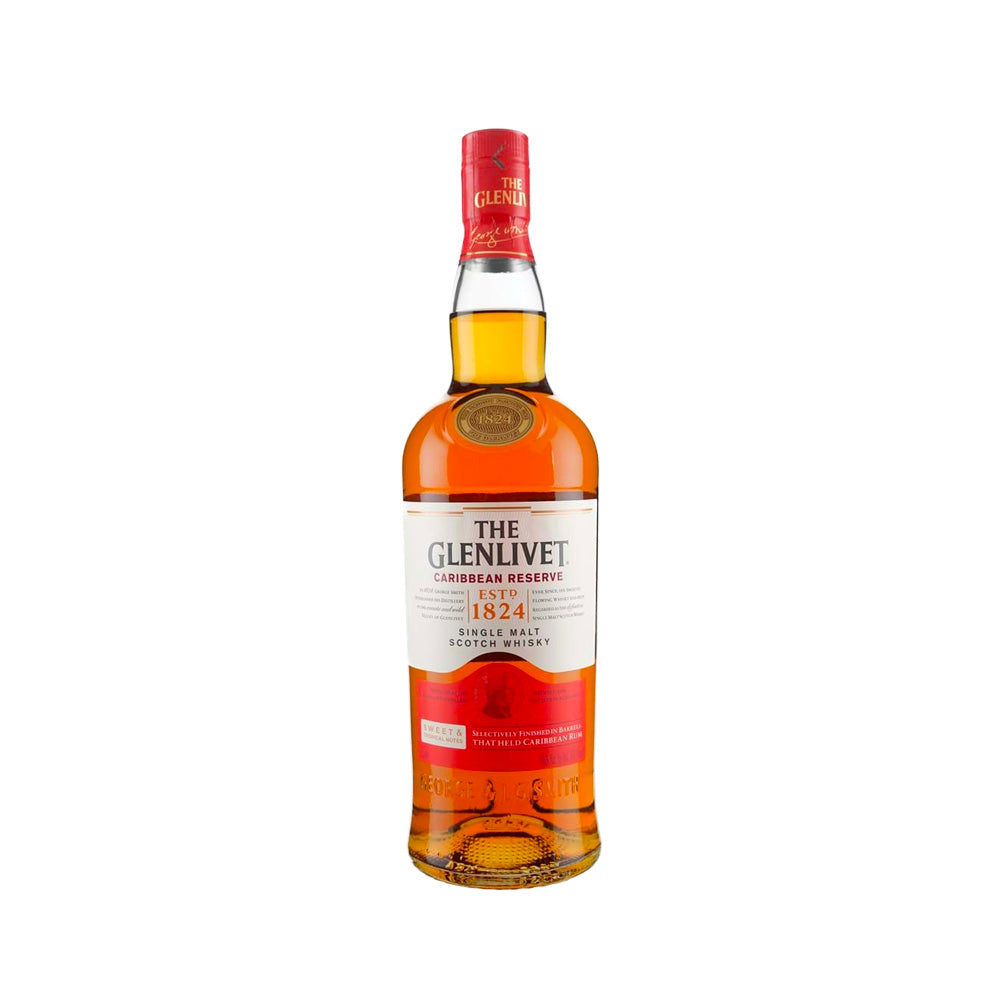 WHISKY THE GLENLIVET CARIBBEAN RSV 6/750 - THE GLENLIVET - Compralo en CorinneRegalos.com