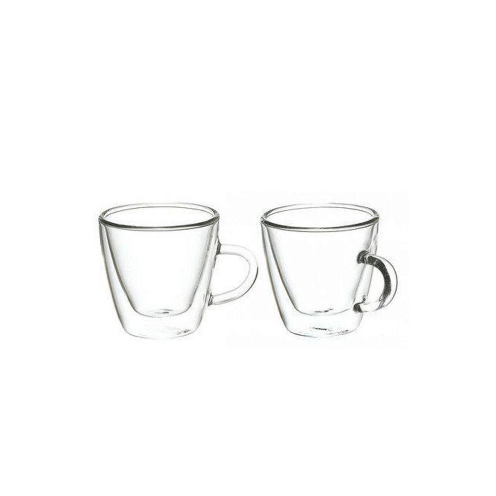 2 PC D/WALL  GLASS ESPERESO CUPS - Disponible en Corinne Regalos