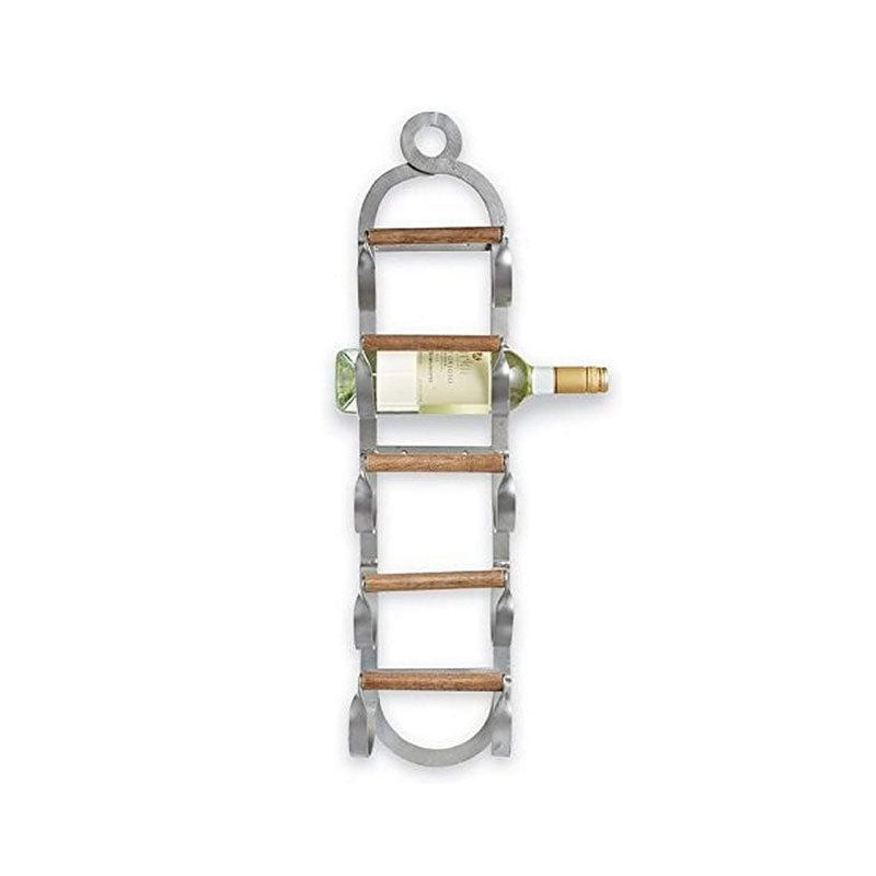 METAL WOOD WINE RACK - MUD PIE - Compralo en CorinneRegalos.com
