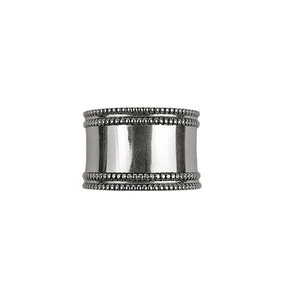 SILVER  BAND NAPKIN RING - Disponible en Corinne Regalos