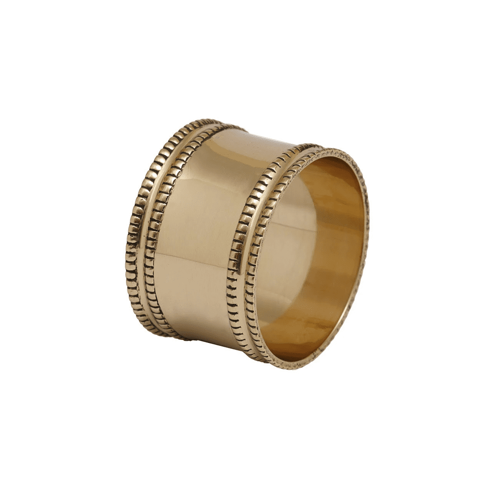 ANTIQUE GOLD BAND NAPKIN RING - Disponible en Corinne Regalos