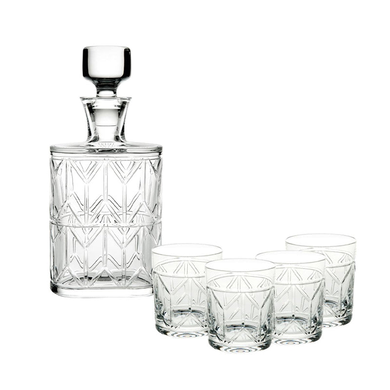 Estuche con Frasco y 4 Vasos Bajos AVENU - VISTA ALEGRE - Compralo en CorinneRegalos.com