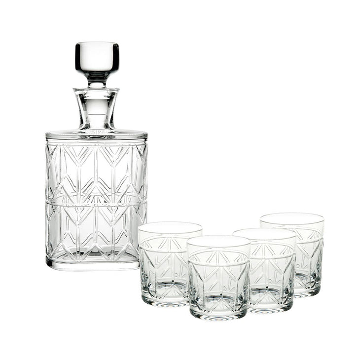Estuche con Frasco y 4 Vasos Bajos AVENU - VISTA ALEGRE - Compralo en CorinneRegalos.com