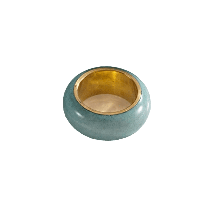 Dome Design Napkin Ring 100% metal - Disponible en Corinne Regalos