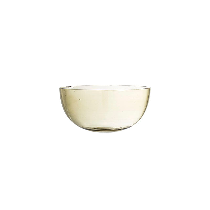 "8-3/4"" Rnd x 2""H Recycled Glass Low Bowl, Olive Color" - BLOOMINGVILLE - Compralo en CorinneRegalos.com