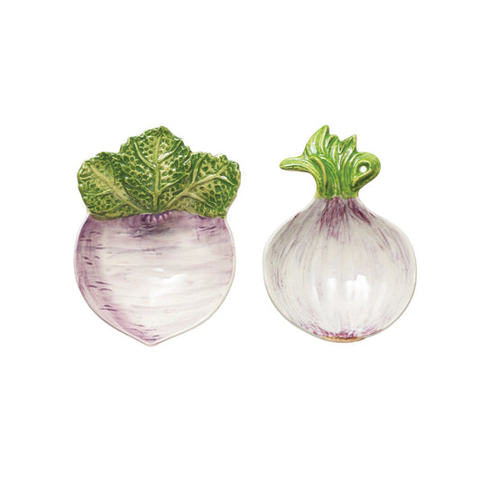 "4-1/4""L Stoneware Dish, 2 Styles    " - CREATIVE COOP - Compralo en CorinneRegalos.com