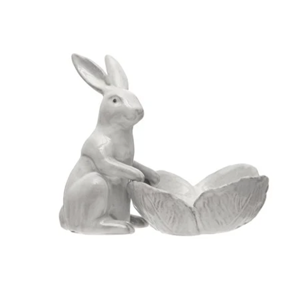 "S/2 7-3/4""H Stoneware Rabbit" - CREATIVE COOP - Compralo en CorinneRegalos.com