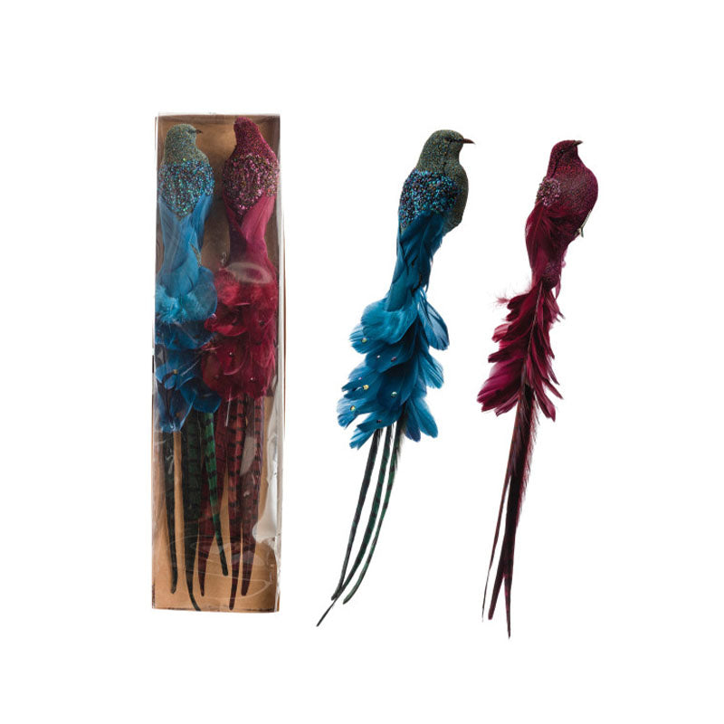 "S/2 22-1/2""L Feather Peacock" - CREATIVE COOP - Compralo en CorinneRegalos.com