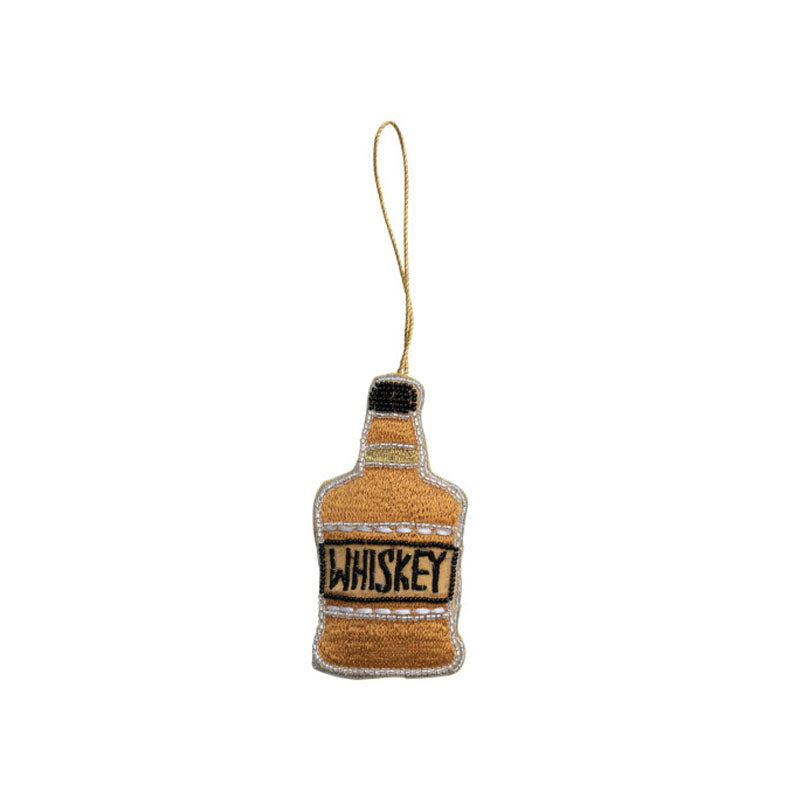 "4-1/2""H Fabric Whiskey Bottle" - CREATIVE COOP - Compralo en CorinneRegalos.com