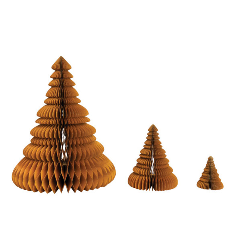 "S/3 26""H Paper Honeycomb Trees" - CREATIVE COOP - Compralo en CorinneRegalos.com