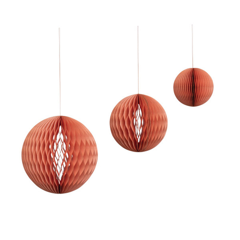 "S/3 16"" Round,Paper Ornament," - CREATIVE COOP - Compralo en CorinneRegalos.com