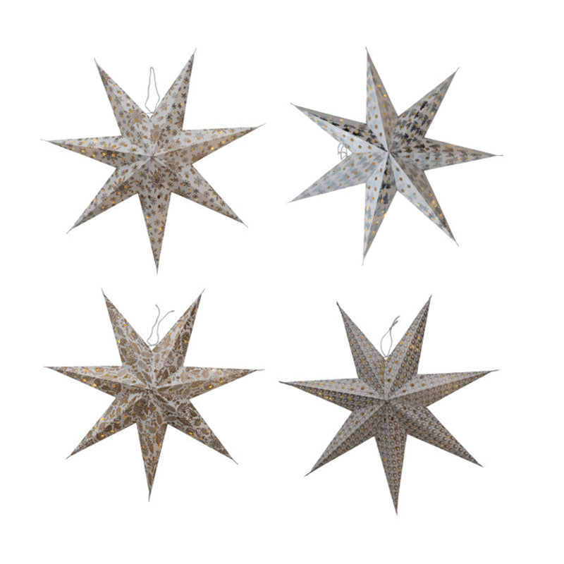 24H PAPER STAR ORNAMENT - CREATIVE COOP - Compralo en CorinneRegalos.com