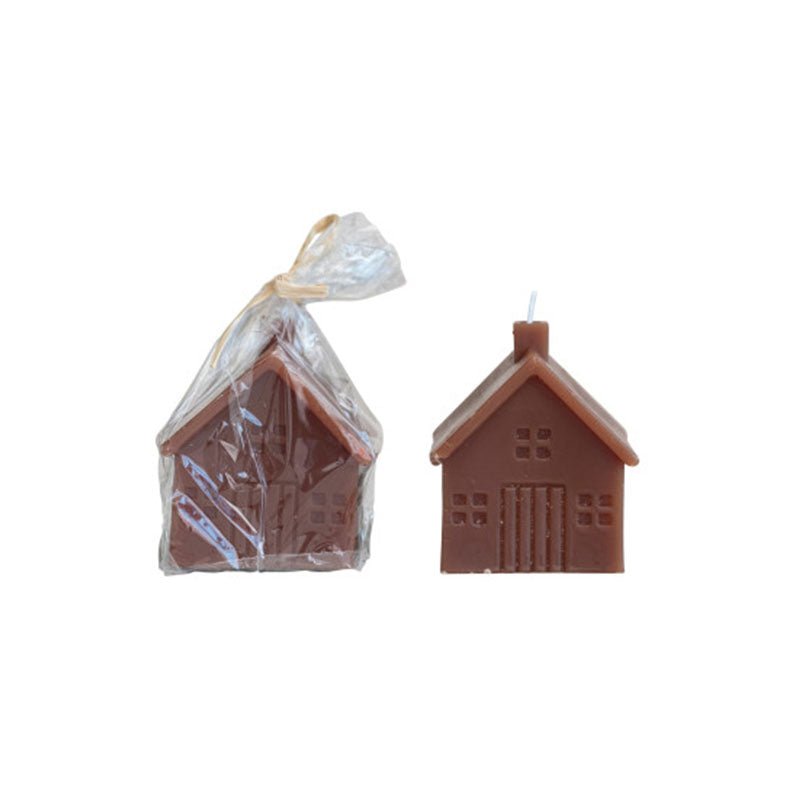 "3"" Sq x 3 1/2""H House Candle" - CREATIVE COOP - Compralo en CorinneRegalos.com