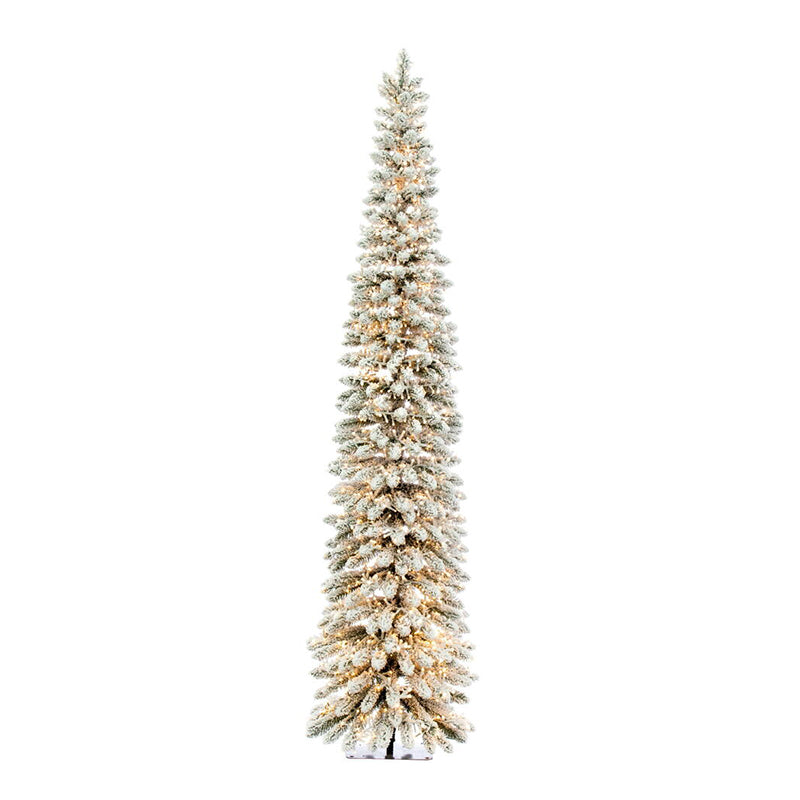 "7.5' x 22"" Snowy Flocked Alpine 1980WW" - VICKERMAN COMPANY - Compralo en CorinneRegalos.com