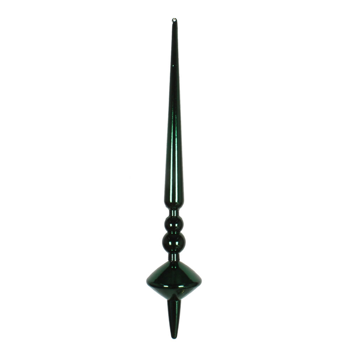 12 INCH MIDNT GRN SHINY CUPOLA FINIAL - Disponible en Corinne Regalos