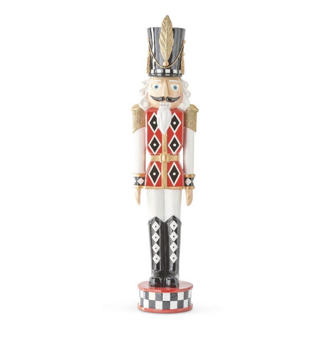 37 Inch Extra Large Red and White Soldier Nutcracker - K&K INTERIORS - Compralo en CorinneRegalos.com