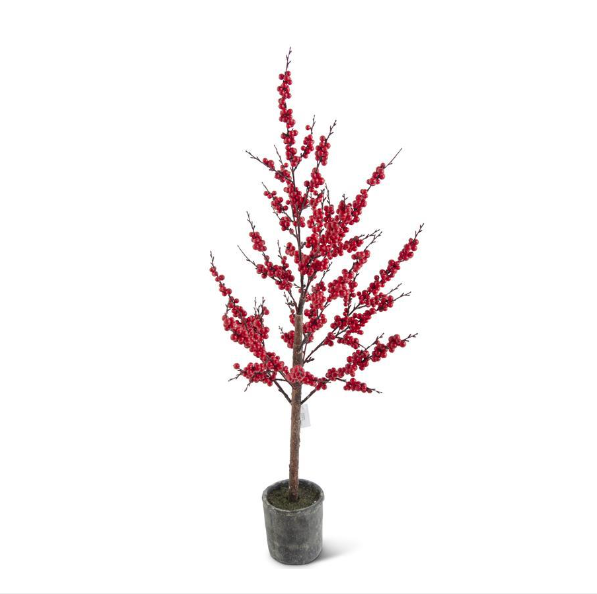 4.5 Foot Red Berry Tree in Pot - K&K INTERIORS - Compralo en CorinneRegalos.com