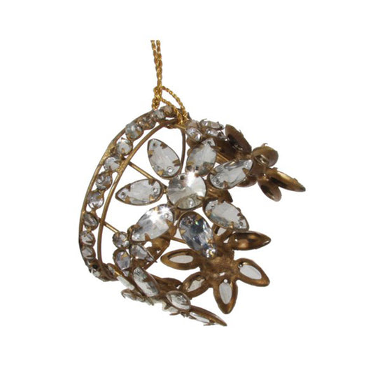 Flower jewel crown antique gold d7,5cm - SHISHI - Compralo en CorinneRegalos.com