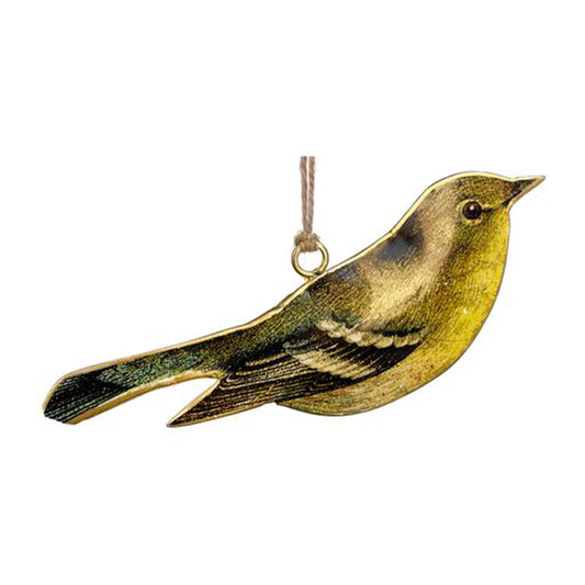 Metal flat bird green 15cm - SHISHI - Compralo en CorinneRegalos.com