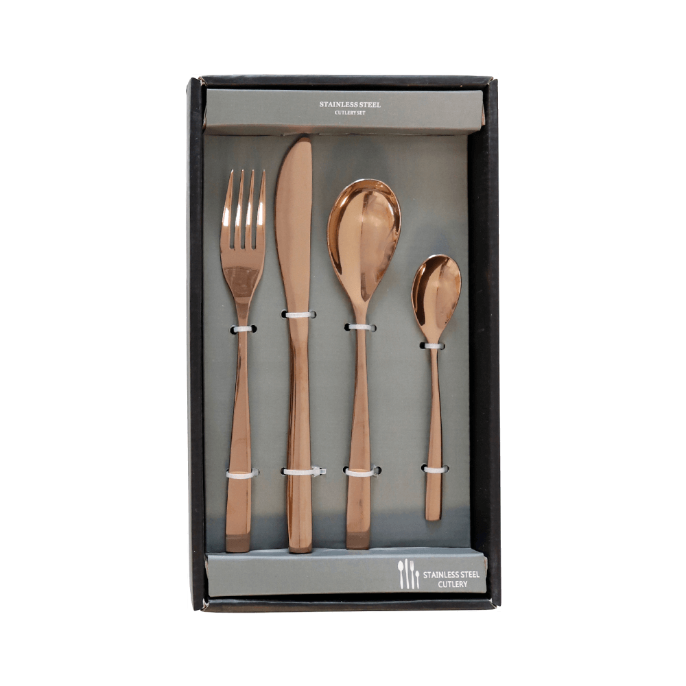 CUBIERTOS COPPERY 24 PIEZAS - HOFF-INTERIEUR - Compralo en CorinneRegalos.com