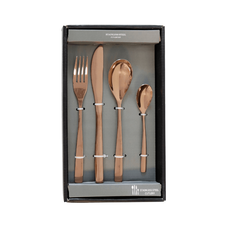 CUBIERTOS COPPERY 24 PIEZAS - HOFF-INTERIEUR - Compralo en CorinneRegalos.com