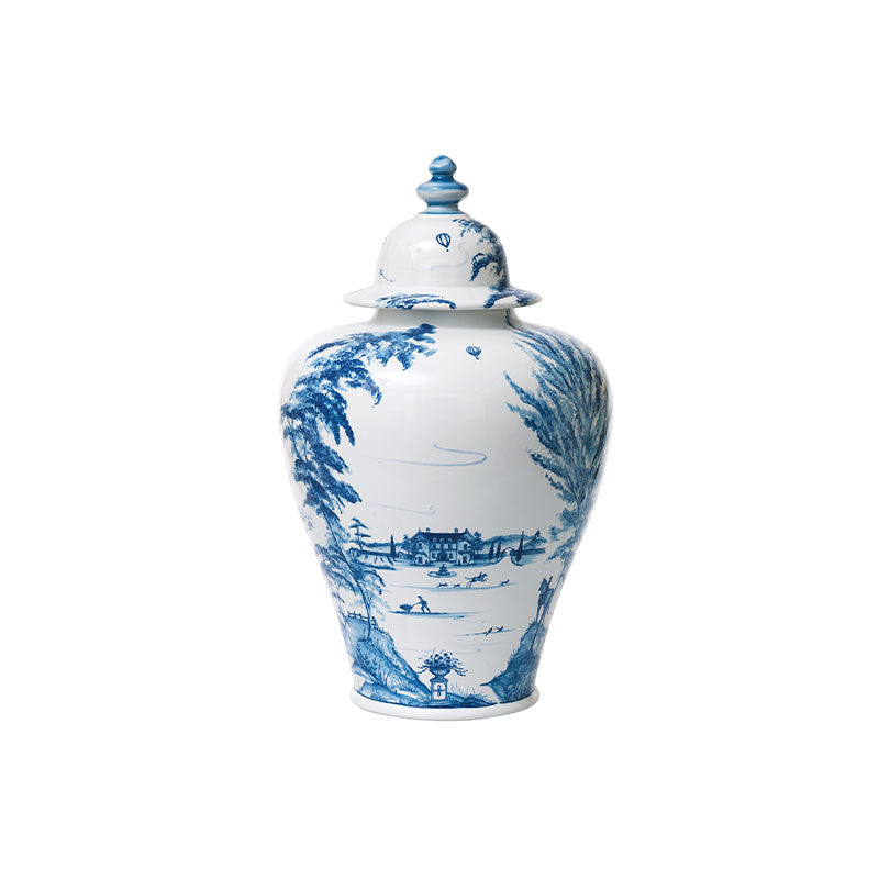 "COUNTRY ESTATE DELFT BLUE 17"" LIDDED GINGER JAR ESTATE GROUNDS COUNTRY ESTATE GINGER JAR 17 IN
- DELFT BLUE" - JULISKA - Compralo en CorinneRegalos.com