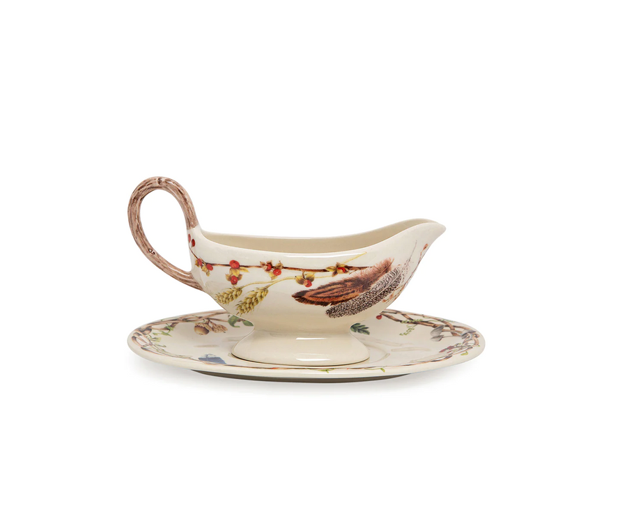 "Forest Walk 
Sauce Boat and Stand" - JULISKA - Compralo en CorinneRegalos.com