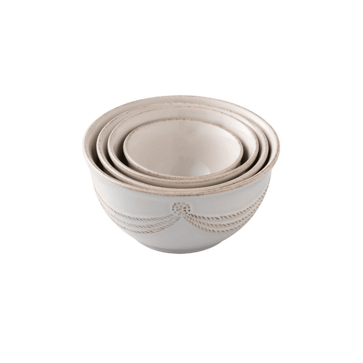 NESTING PREP BOWLS SET 4 B&T WHITE