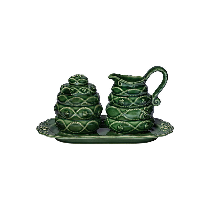 VERONICA BEARD JARDINS DU MONDE GREEN CREAMER/SUGAR SET VERONICA BEARD JARDINS DU MONDE GREENCREAMER SUGAR - JULISKA - Compralo en CorinneRegalos.com