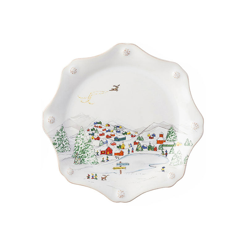 Berry & Thread North Pole Dessert/Salad Plate - Disponible en Corinne Regalos