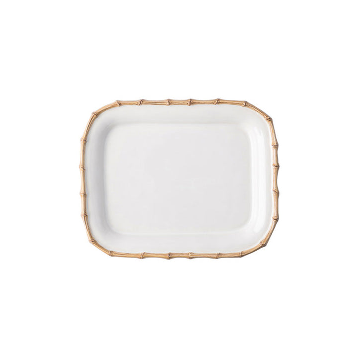 "CLASSIC BAMBOO NATURAL 12"" RECTANGULAR PLATTER BAMBOO PLATTER 12 IN" - JULISKA - Compralo en CorinneRegalos.com