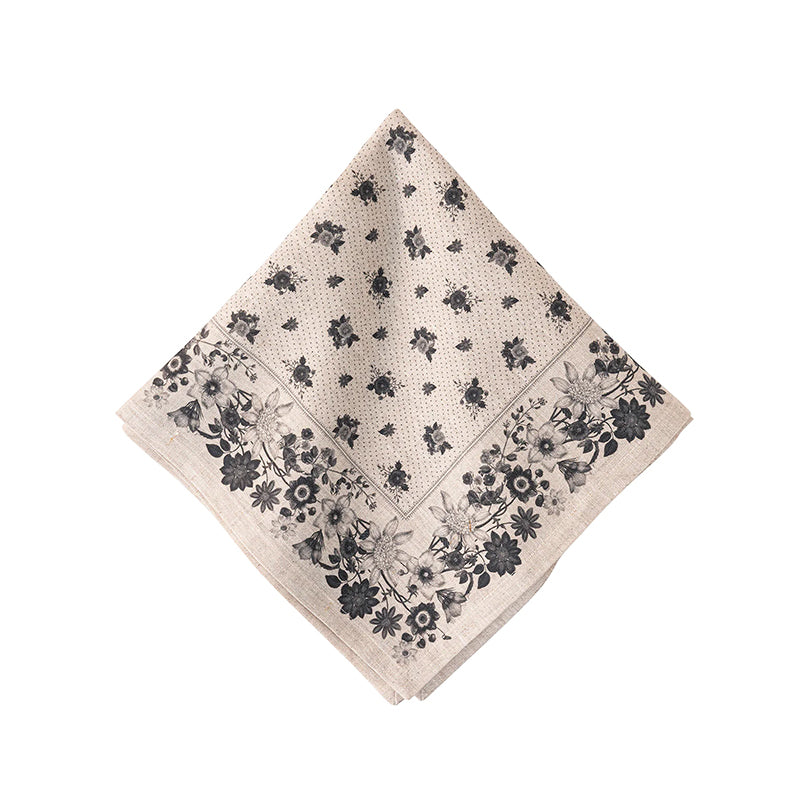 Mirabelle Noir Linen Napkin Mirabelle Napkin- Noir - JULISKA - Compralo en CorinneRegalos.com