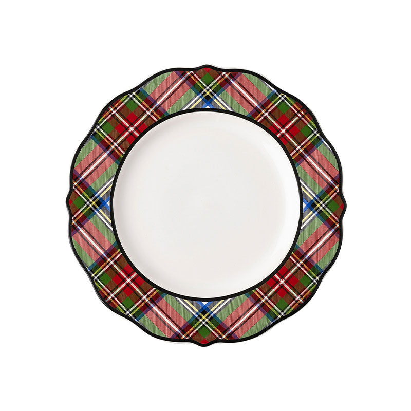 Stewart Tartan Dinner Plate - Disponible en Corinne Regalos