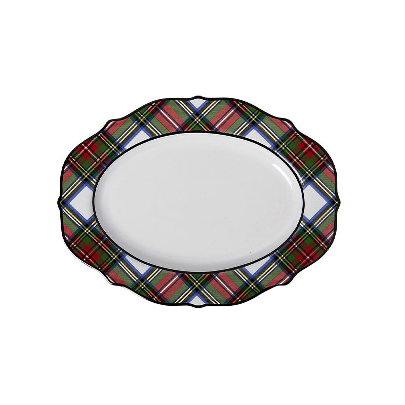 "Stewart Tartan 15"" Platter" - Disponible en Corinne Regalos