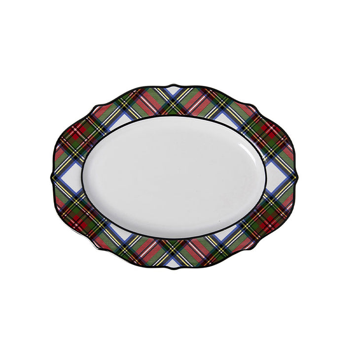 "Stewart Tartan 15"" Platter" - Disponible en Corinne Regalos