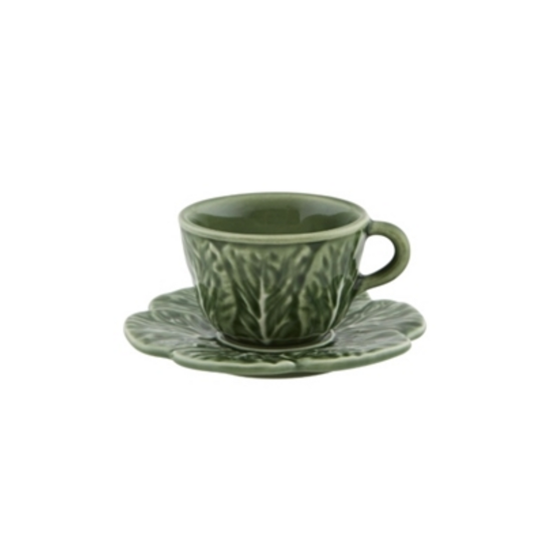 COFFEE CUP & SAUCER NATURAL - BORDALLO PINHEIRO - Compralo en CorinneRegalos.com