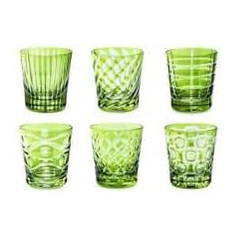 SET 6 TUMBLER ASS. LUXURY GREEN - LIVELLARA - Compralo en CorinneRegalos.com