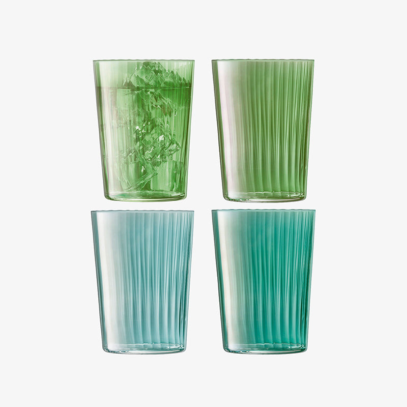 GEMS TUMBLER 560ML ASSORTED JADE X 4 - LSA INTERNATIONAL - Compralo en CorinneRegalos.com