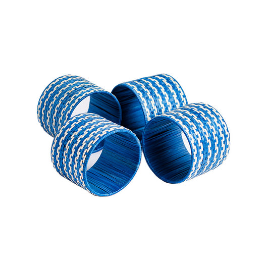 NR Napkin rings set of 4 Blue Creme - ADRIANA CASTRO - Compralo en CorinneRegalos.com