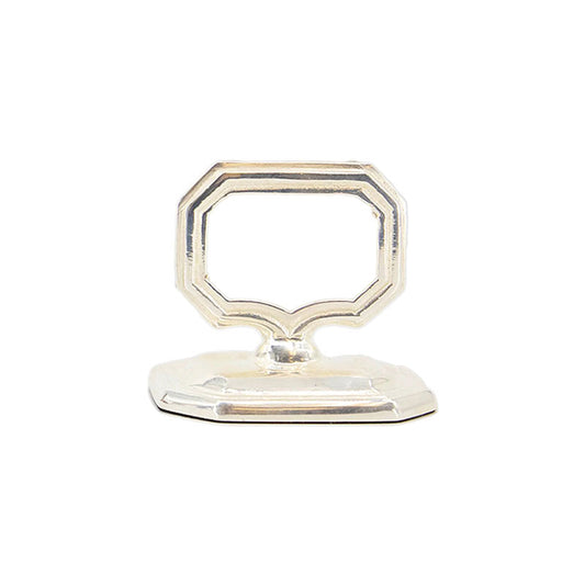 NAPKIN RING WITH PLACE CARD HOLDER - SILVER - HESTER & COOK - Compralo en CorinneRegalos.com
