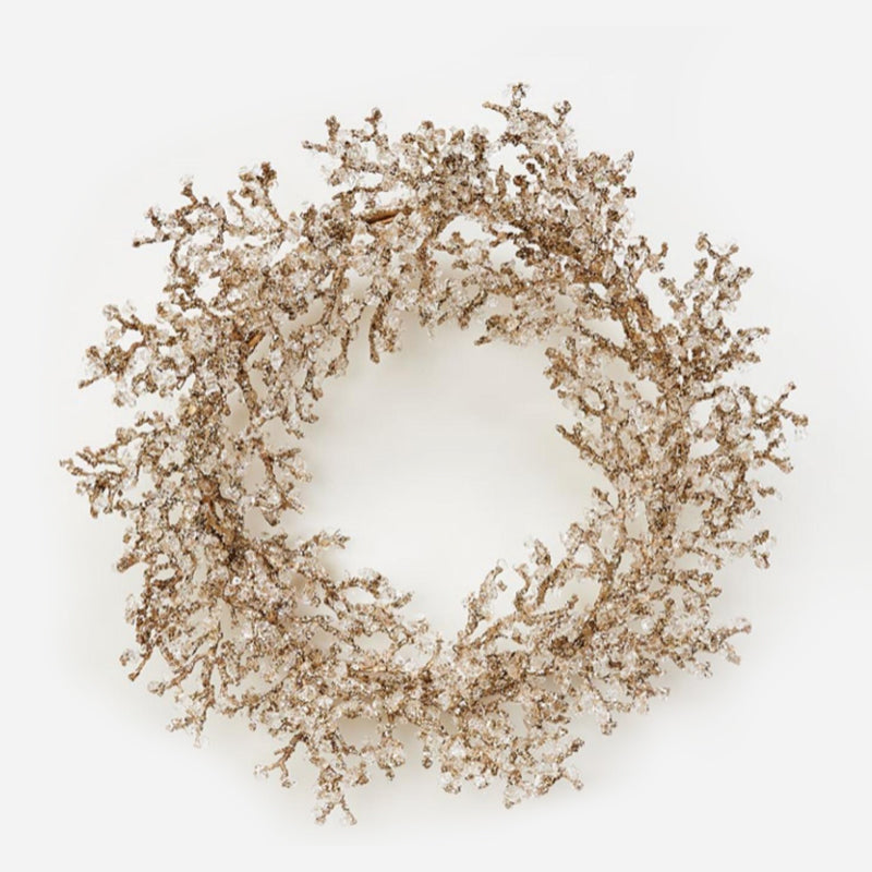 "Crystal Wreath, Lg, PVC/Acrylic, 20""" - ONE HUNDRED - Compralo en CorinneRegalos.com