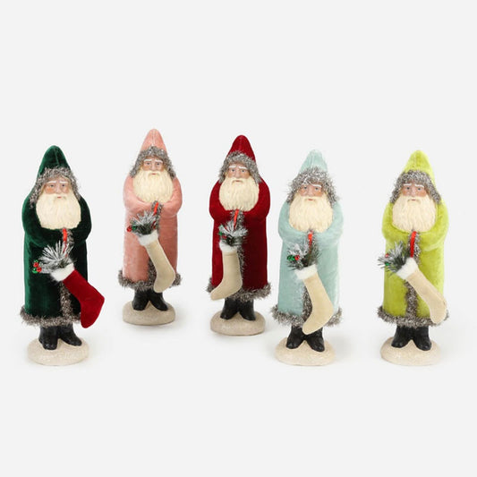 "Belsnickle Santa, Sm, 5 Asst, Paperpulp, 13.25""" - ONE HUNDRED - Compralo en CorinneRegalos.com