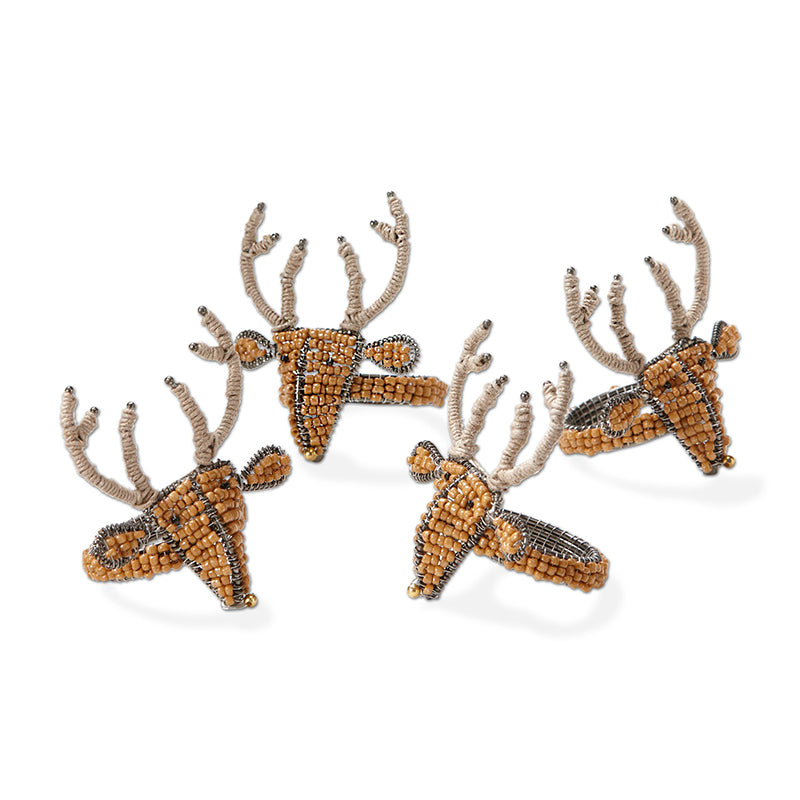 REINDEER NAPKIN RING S/4 - TAG - Compralo en CorinneRegalos.com