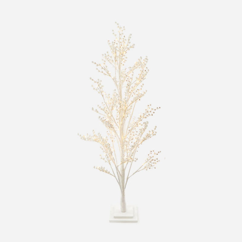 "Lighted White Tree, Lg, PVC, 67""" - ONE HUNDRED - Compralo en CorinneRegalos.com