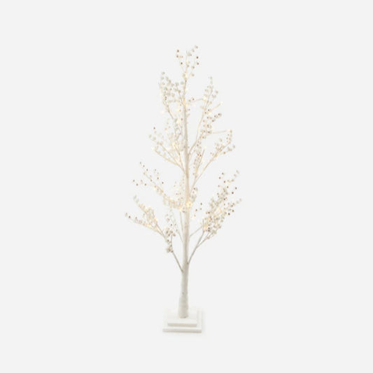"Lighted White Tree, Sm, PVC, 51.25""" - ONE HUNDRED - Compralo en CorinneRegalos.com